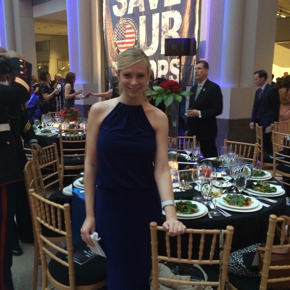 Blue gala gown